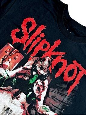 Slipknot Mens Large Graphic Band T Shirt 2024 Back Print Heavy Metal Black